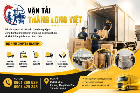 Chuyển Văn Phòng Trọn Gói TP.HCM – Nhanh Chóng, An Toàn, Tiết Kiệm Cùng Vận Tải Thăng Long Việt